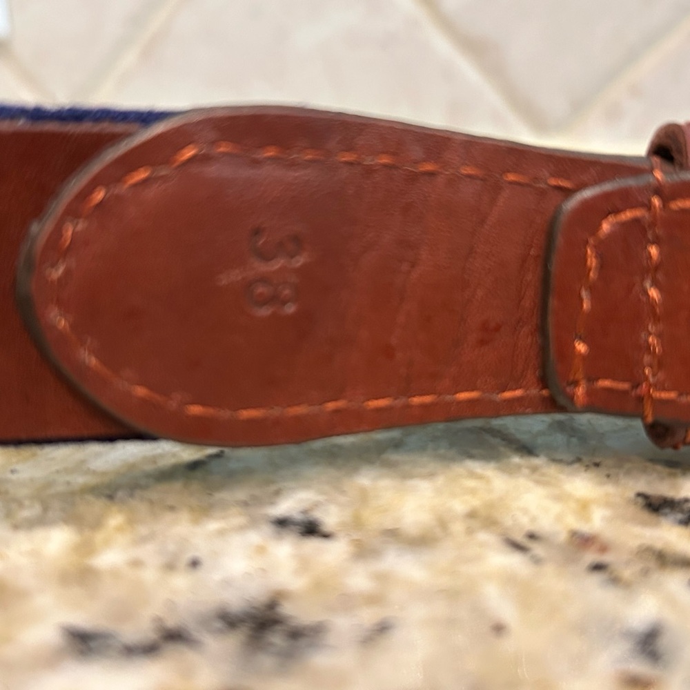 Smathers & Branson Oklahoma Needlepoint Belt - Picture 5 of 11